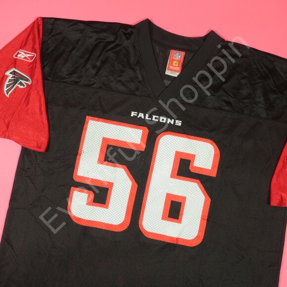 Reebok Other - Vintage Reebok Atlanta Falcons Jersey Mens XL Black Keith Brooking 56 Mesh